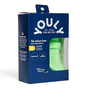 Youly The Nature Lover Botas de Silicón Color Verde para Perro, Chico