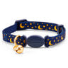 Youly Collar con Broche Diseño Luna y Estrellas para Gato, Azul Youly Collar con Broche Diseño Luna y Estrellas para Gato, Azul