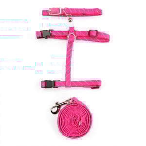 Youly Set Collar Arnés y Correa Reflectante para Gato, Rosa Youly Set Collar Arnés y Correa Reflectante para Gato, Rosa