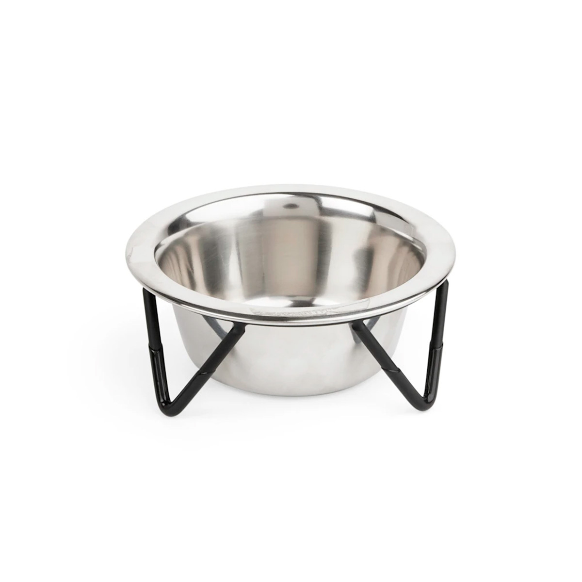 EveryYay Tazón de Acero Inoxidable con Base Metálica para Gato, 0.75 Tazas