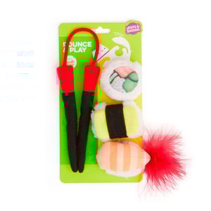 Leaps & Bounds Paquete de Juguetes Set de Sushi para Gato, 4 Piezas Leaps & Bounds Paquete de Juguetes Set de Sushi para Gato, 4 Piezas