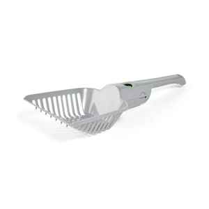 Sophresh Pala para Arenero con Dispensador de Bolsas para Gato, Gris