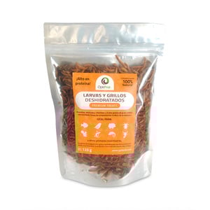 Optiprot Tenebrios con Grillos Deshidratados para Reptil, 125 g Optiprot Tenebrios con Grillos Deshidratados para Reptil, 125 g