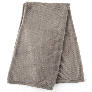 EveryYay Let's Snuggle Manta Calmante de Felpa con Aroma a Lavanda para Perro, Gris