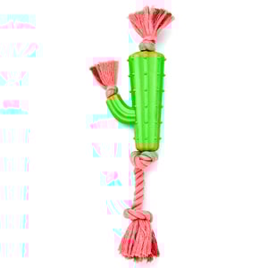 Leaps & Bounds Juguete Diseño Cactus de Goma con Cuerda para Perro, Grande Leaps & Bounds Juguete Diseño Cactus de Goma con Cuerda para Perro, Grande