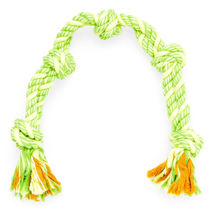 Leaps & Bounds Cuerda Trenzada con 5 Nudos para Perro, X-Grande