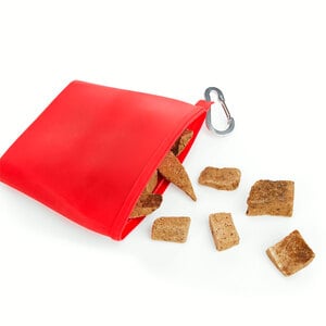 EveryYay Bolsa de Silicón para Premios para Mascotas, Rojo