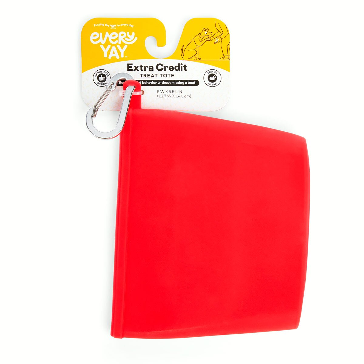EveryYay Bolsa de Silicón para Premios para Mascotas, Rojo