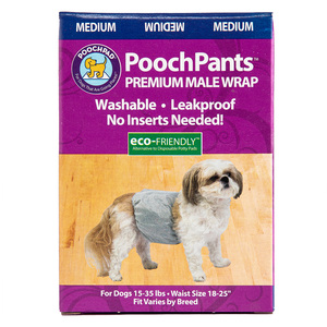 Pooch Pad PoochPants Pañal Reutilizable para Perro Macho, Mediano