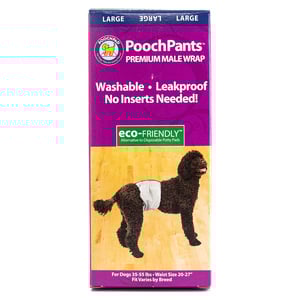 Pooch Pad Products Pants Pañal Reutilizable para Perro Macho, Grande Pooch Pad Products Pants Pañal Reutilizable para Perro Macho, Grande