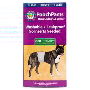 Pooch Pad Products Pants Pañal Reutilizable para Perro Macho, X-Grande Pooch Pad Products Pants Pañal Reutilizable para Perro Macho, X-Grande
