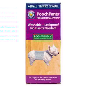 Pooch Pad Products Pants Pañal Reutilizable para Perro Macho, X-Chico Pooch Pad Products Pants Pañal Reutilizable para Perro Macho, X-Chico