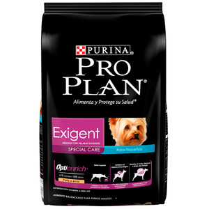 Pro Plan Optienrich Exigent Alimento Seco para Perro Adulto Raza Pequeña Receta Pollo y Arroz, 7.5 kg