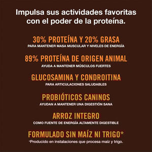 WholeHearted Active Performance Alimento para Perro Activo Todas las Edades Receta Pollo y Arroz, 20.4 kg
