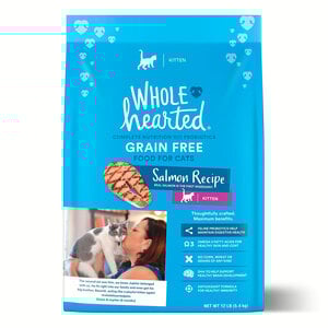 WholeHearted Libre de Granos Alimento Natural para Gatito Receta Salmón, 5.4 kg WholeHearted Libre de Granos Alimento Natural para Gatito Receta Salmón, 5.4 kg