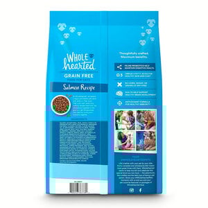 WholeHearted Libre de Granos Alimento Natural para Gatito Receta Salmón, 2.2 kg