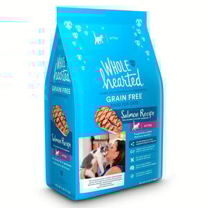 WholeHearted Libre de Granos Alimento Natural para Gatito Receta Salmón, 2.2 kg