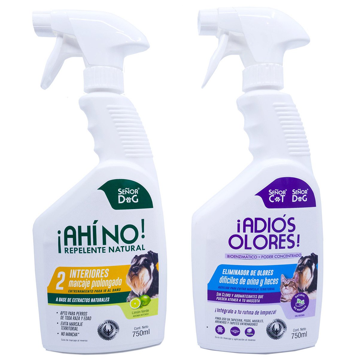 Señor Dog Kit de Entrenamiento para ir al Baño Repelente Natural más Eliminador de Olores para Perro, Nivel 2