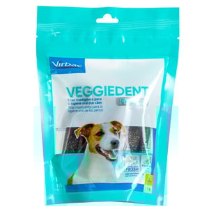 Virbac Veggiedent Fr3sh Tiras Masticables para Higiene Dental para Perro Chico, 15 Piezas Virbac Veggiedent Fr3sh Tiras Masticables para Higiene Dental para Perro Chico, 15 Piezas