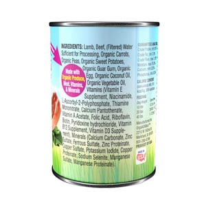 OrgaNOMics Alimento Húmedo con Ingredientes Orgánicos para Perro Adulto Receta Cordero y Res, 354 g