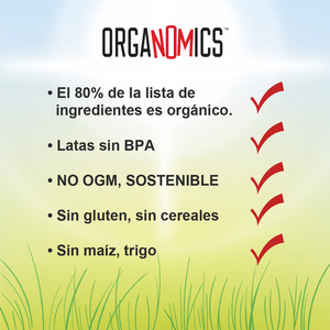 OrgaNOMics Alimento Húmedo con Ingredientes Orgánicos para Perro Adulto Receta Pavo, Pato y Pollo, 354 g