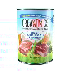 OrgaNOMics Alimento Húmedo con Ingredientes Orgánicos para Perro Adulto Receta Res y Cerdo, 354 g OrgaNOMics Alimento Húmedo con Ingredientes Orgánicos para Perro Adulto Receta Res y Cerdo, 354 g