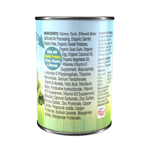 OrgaNOMics Alimento Húmedo con Ingredientes Orgánicos para Perro Adulto Receta Salmón y Pato, 354 g