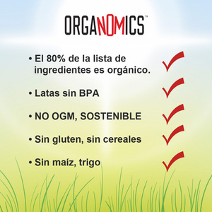 OrgaNOMics Alimento Húmedo con Ingredientes Orgánicos para Perro Adulto Receta Salmón y Pato, 354 g