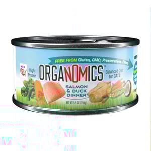 OrgaNOMics Alimento Húmedo con Ingredientes Orgánicos para Gato Adulto Receta Salmón y Pato, 156 g OrgaNOMics Alimento Húmedo con Ingredientes Orgánicos para Gato Adulto Receta Salmón y Pato, 156 g