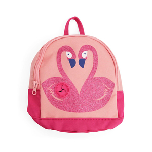 Youly Spring Backpack Rosa con detalles de Falmingos, Grande /X-Grande