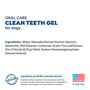 Tropiclean Formula Veterinaria Gel de Limpieza Dental para Perro, 118 ml