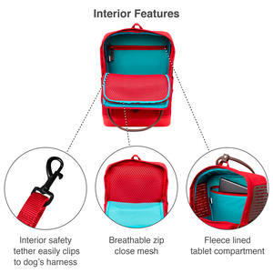 Kurgo Backpack Nomad Color Azul para Perro, Unitalla