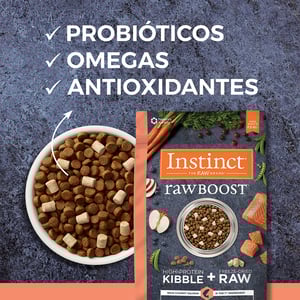 Instinct Raw Boost Alimento Seco Natural para Perro Todas las Etapas de Vida Receta Salmón, 8.6 kg