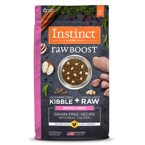 Instinct Raw Boost SB Alimento Seco Natural para Perro Raza Pequeña Todas las Etapas de Vida Receta Pollo, 4.5 kg