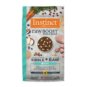 Instinct Raw Boost Alimento Seco Natural con Cereales Integrales para Cachorro Receta Pollo y Arroz Integral, 2 kg