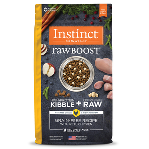 Instinct Raw Boost Alimento Seco Natural para Perro Todas las Etapas de Vida Receta Pollo, 9.5 kg