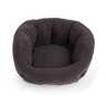 EveryYay Cama Circular de Borde Alto Diseño Tejido Bouclé Carbón para Gato EveryYay Cama Circular de Borde Alto Diseño Tejido Bouclé Carbón para Gato