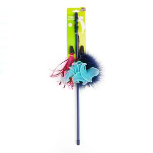 Leaps & Bounds Juguete Diseño Varita con Flores para Gato, Multicolor Leaps & Bounds Juguete Diseño Varita con Flores para Gato, Multicolor