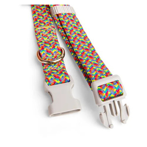 Youly Collar Ajustable Diseño Arcoíris Reflectante con Broche para Perro, Chico