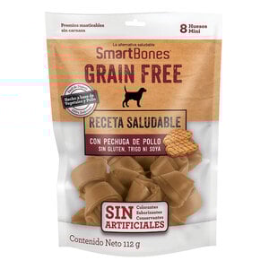 SmartBones Premios Masticables Naturales Libres de Granos con Forma de Hueso Mini Receta Pollo para Perro, 112 g SmartBones Premios Masticables Naturales Libres de Granos con Forma de Hueso Mini Receta Pollo para Perro, 112 g