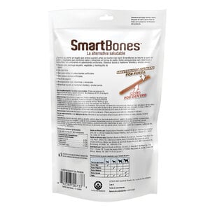 SmartBones Premios Masticables Naturales con Forma de Stick Receta Mantequilla de Maní para Perro, 92 g