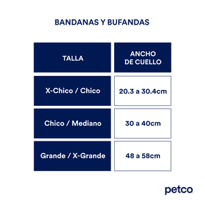 Reddy Bandana Gris para Perro, Chico/Mediano