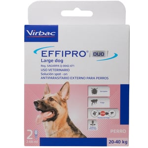 Virbac Effipro Duo Pipeta Desparasitante Externa para Perro Grande, 20-40 kg Virbac Effipro Duo Pipeta Desparasitante Externa para Perro Grande, 20-40 kg