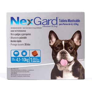 NexGard Antipulgas Masticable Desparasitante Externo para Perro, Mediano NexGard Antipulgas Masticable Desparasitante Externo para Perro, Mediano