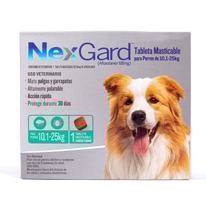 NexGard Antipulgas Desparasitante Externo para Perro, Grande NexGard Antipulgas Desparasitante Externo para Perro, Grande