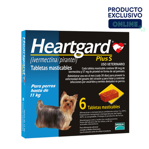 Heartgard Plus Masticable Desparasitante Preventivo para Perro, Chico hasta 11 kg