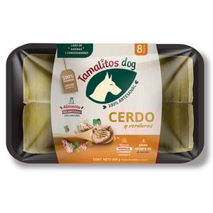 Tamalitos Dog Alimento Natural Congelado para Perro Adulto Proteína Cerdo, 800 g Tamalitos Dog Alimento Natural Congelado para Perro Adulto Proteína Cerdo, 800 g