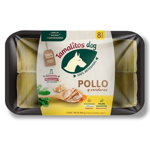 Tamalitos Dog Alimento Natural Congelado para Perro Adulto Proteína Pollo, 800 g Tamalitos Dog Alimento Natural Congelado para Perro Adulto Proteína Pollo, 800 g