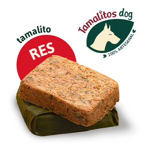 Tamalitos Dog Alimento Natural Congelado para Perro Adulto Proteína Res, 800 g