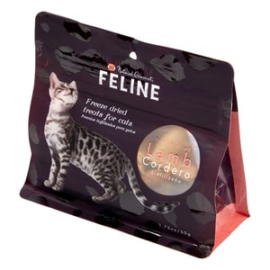 Natural Gourmet Feline Premios Liofilizados para Gato Receta Cordero, 50 g